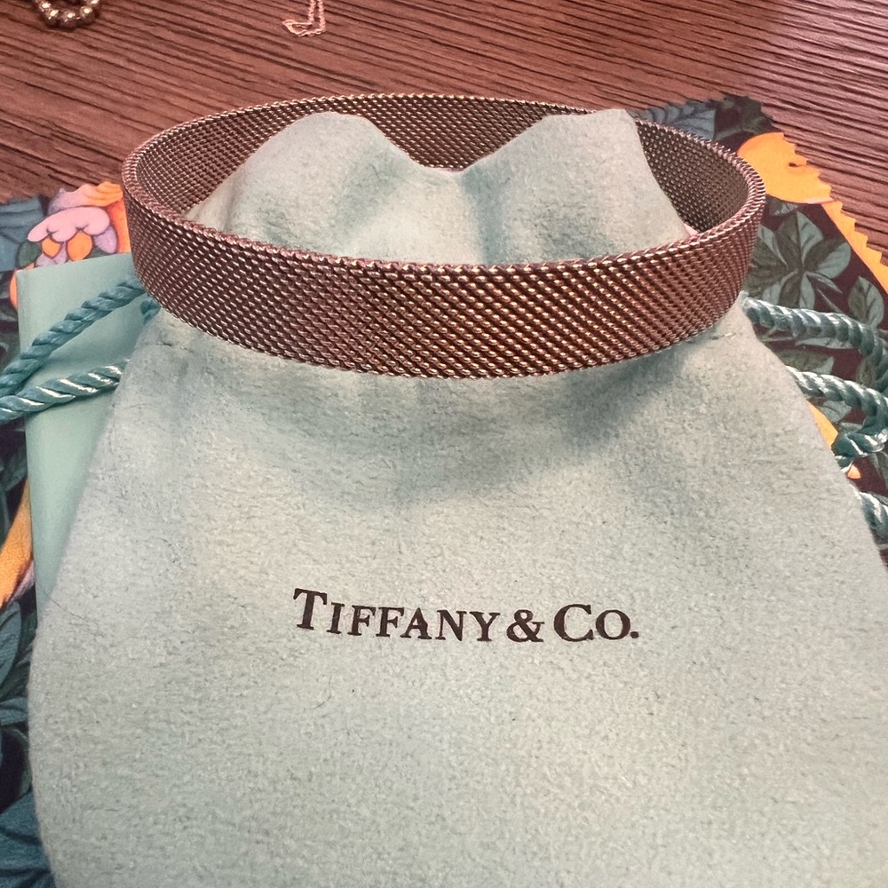 Tiffany & Co. Silver Somerset Stiff Bracelet